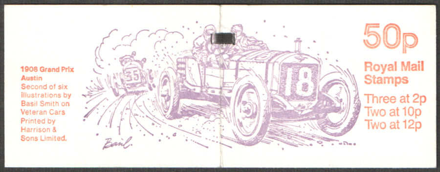 (image for) FB11A / DB9(11) + BMB Perf E1 Grand Prix Austin 50p Folded Booklet - Click Image to Close